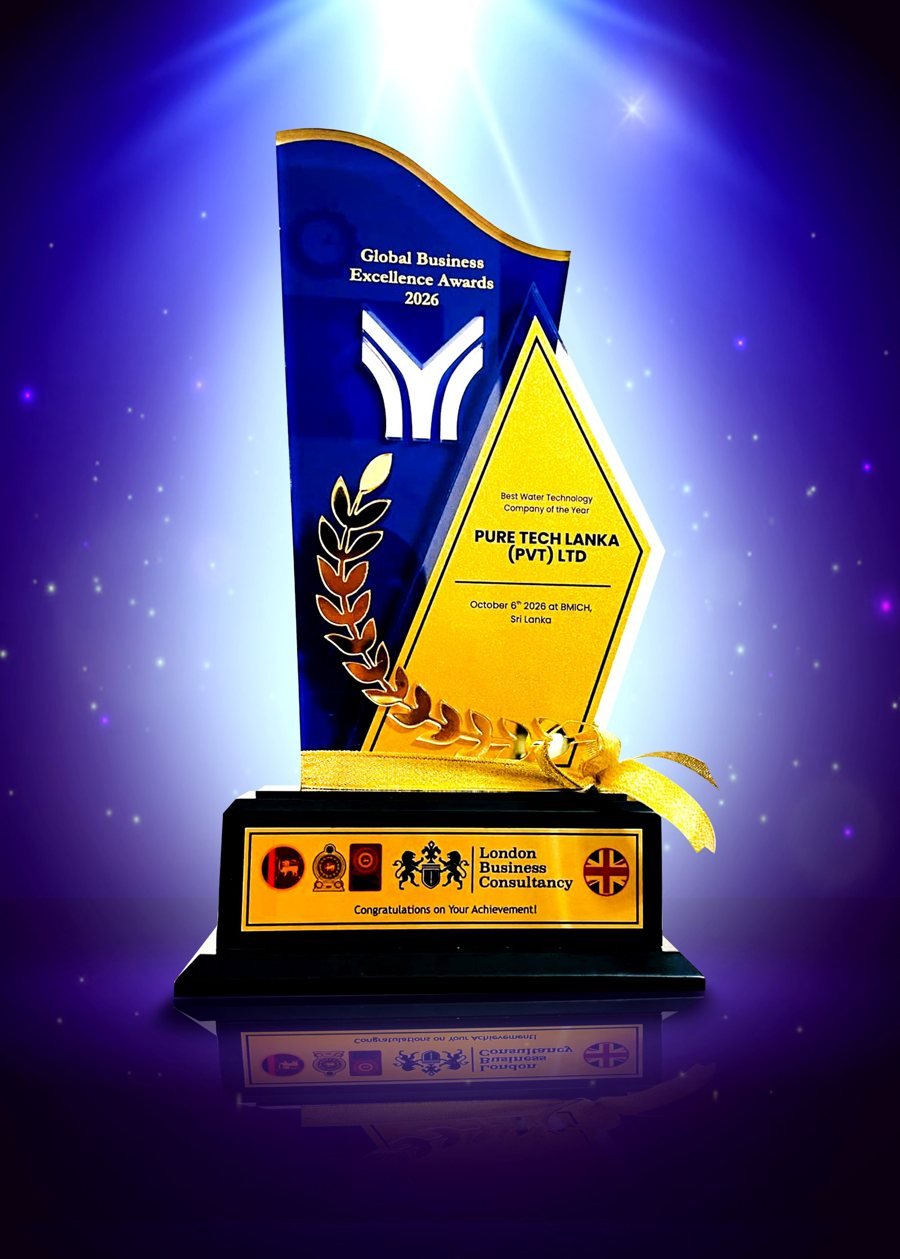 Best Water Technology Company of the Year trophy, Global Business Excellence Awards 2026